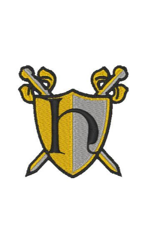 Medieval Shield Alphabet H