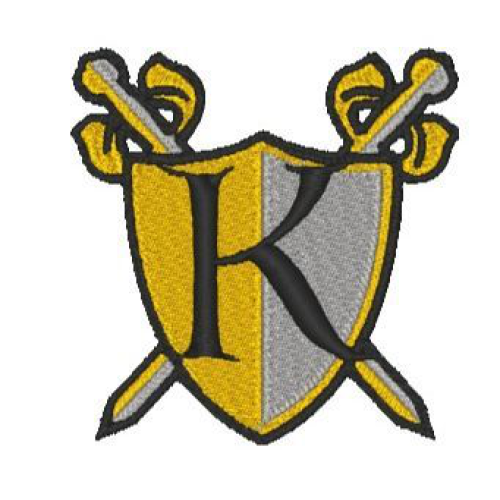Medieval Shield Alphabet K