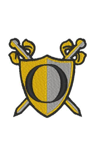 Medieval Shield Alphabet O