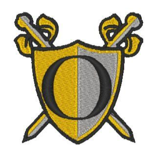 Medieval Shield Alphabet O