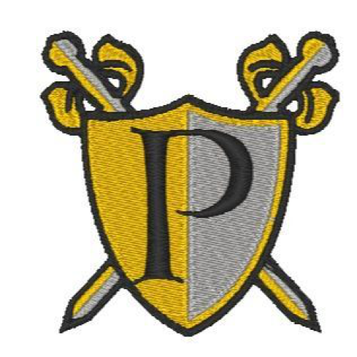 Medieval Shield Alphabet P