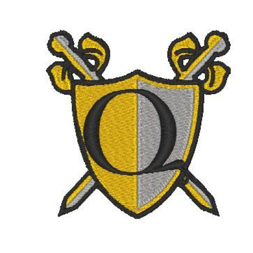 Medieval Shield Alphabet Q