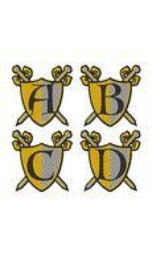 Medieval Shield Alphabet Set Medieval Shield Alphabet Set