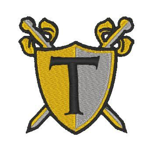 Medieval Shield Alphabet T