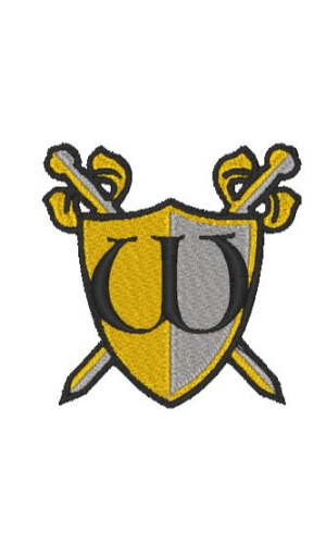Medieval Shield Alphabet W