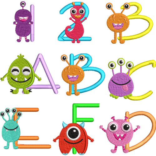 Monster Alphabet Set