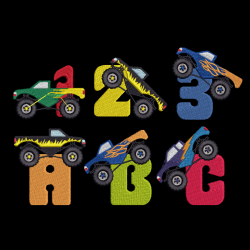 Monster Truck Alphabet Set