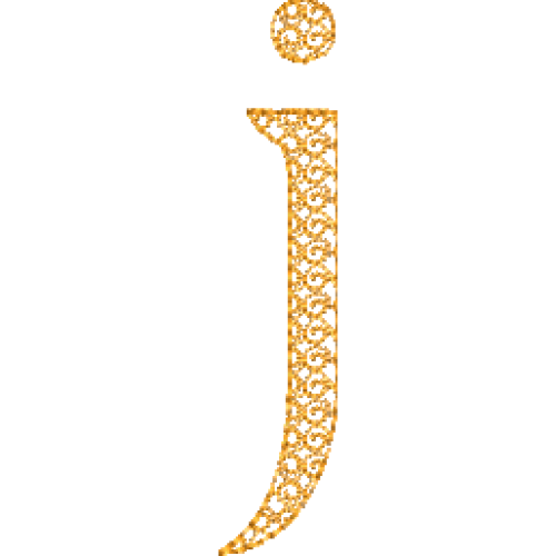 Motif D Font Lower Case J