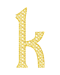 Motif D Font Lower Case K