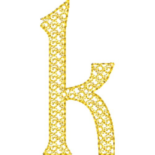 Motif D Font Lower Case K