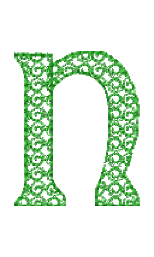 Motif D Font Lower Case N