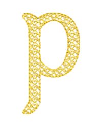 Motif D Font Lower Case P
