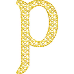 Motif D Font Lower Case P