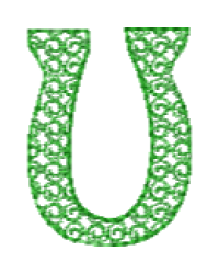 Motif D Font Lower Case U