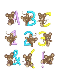Mouse Alphabet Set