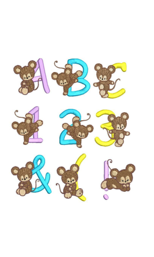 Mouse Alphabet Set