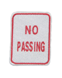 No Passing Road Sign