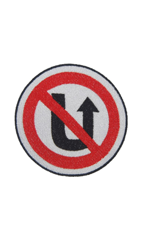 No U Turn Road Sign