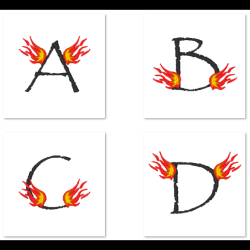 On Fire Alphabet