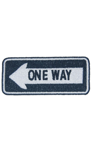 One Way Right Road Sign