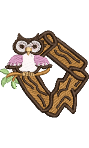 Alphabet hibou Q