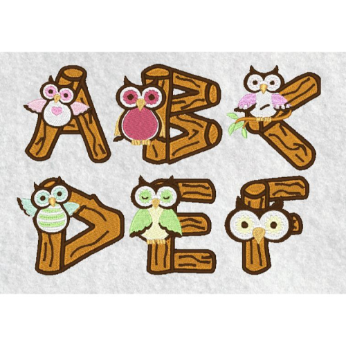 Owl Alphabet Set