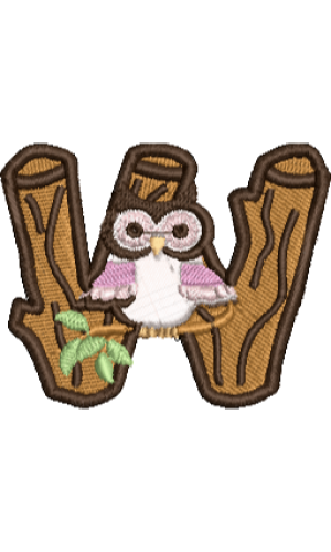 Owl Alphabet W