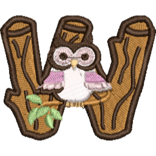 Owl Alphabet W