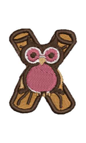 Owl Alphabet X