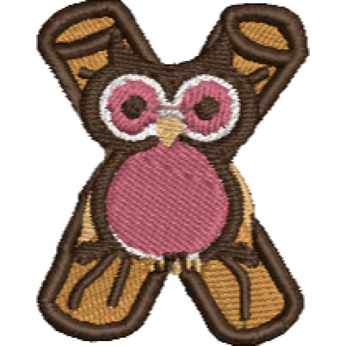 Owl Alphabet X