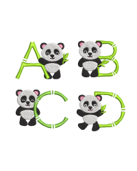 Panda Alphabet Set