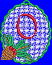 Pine Cone Christmas Lace 0