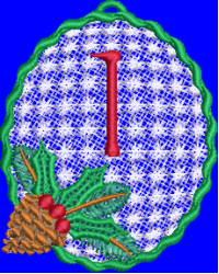 Pine Cone Christmas Lace 1