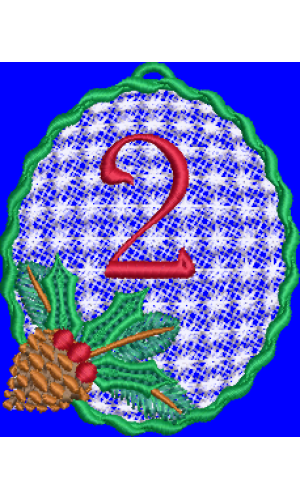 Pine Cone Christmas Lace 2