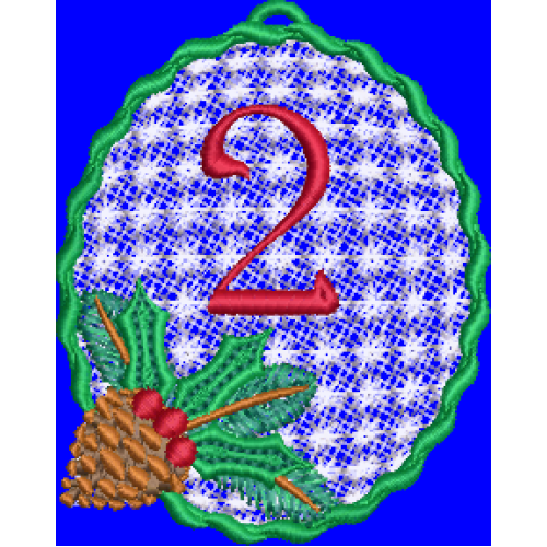 Pine Cone Christmas Lace 2