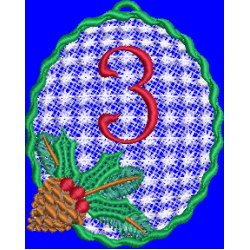 Pine Cone Christmas Lace 3