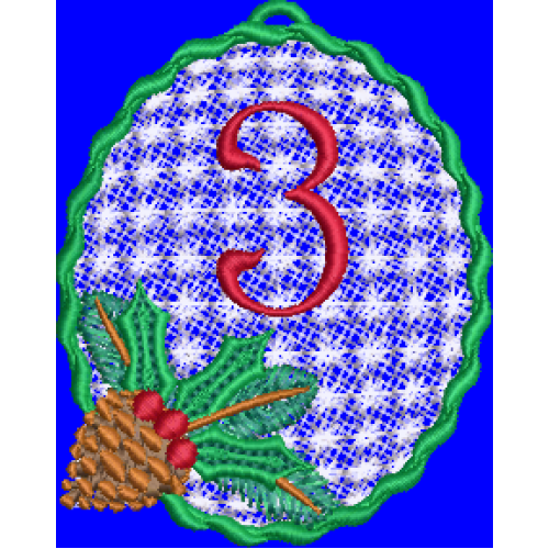Pine Cone Christmas Lace 3