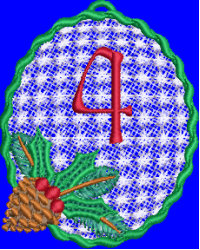 Pine Cone Christmas Lace 4