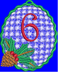 Pine Cone Christmas Lace 6