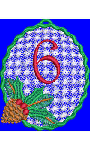Pine Cone Christmas Lace 6