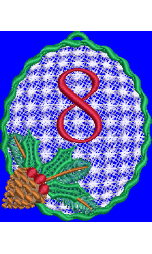 Pine Cone Christmas Lace 8