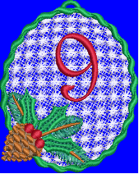 Pine Cone Christmas Lace 9