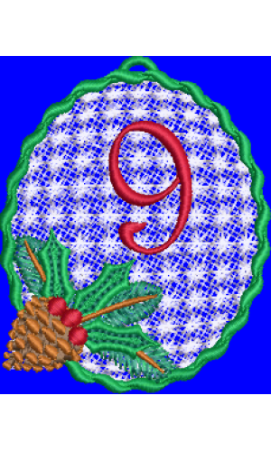 Pine Cone Christmas Lace 9