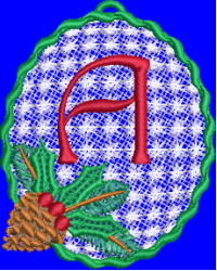 Pine Cone Christmas Lace A