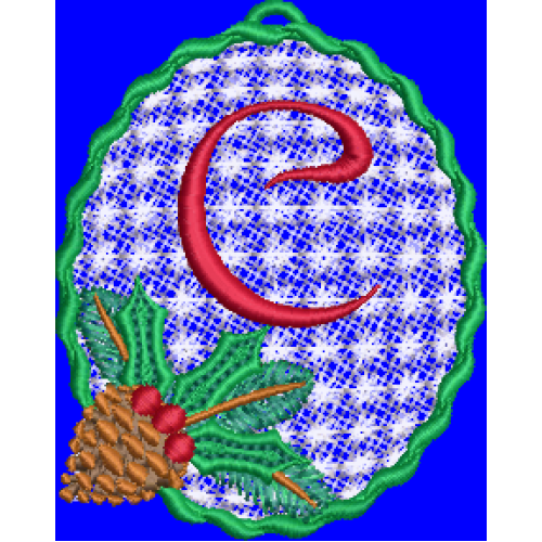Pine Cone Christmas Lace C