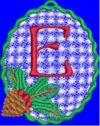 Pine Cone Christmas Lace E