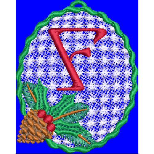 Pine Cone Christmas Lace F