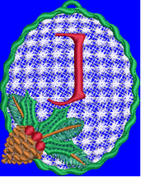 Pine Cone Christmas Lace J