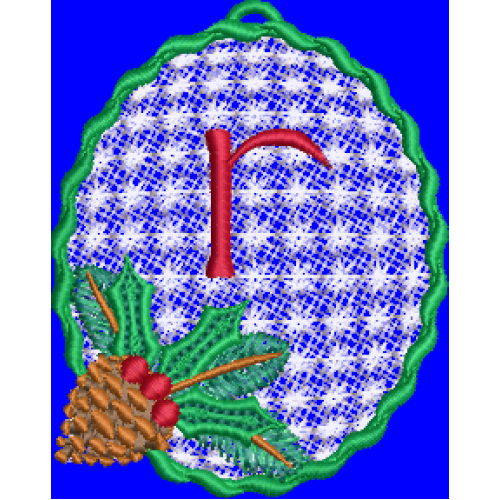 Pine Cone Christmas Lace Lower Case R Pine Cone Christmas Lace Lower Case R