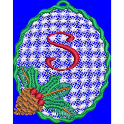 Pine Cone Christmas Lace Lower Case S